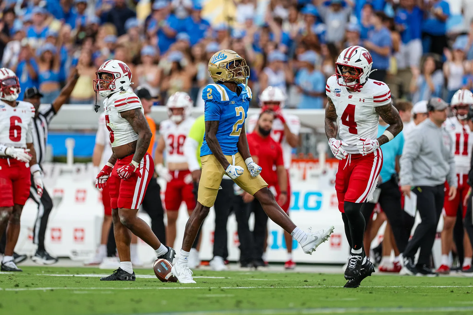 Brian Rowe Jr. celebrates